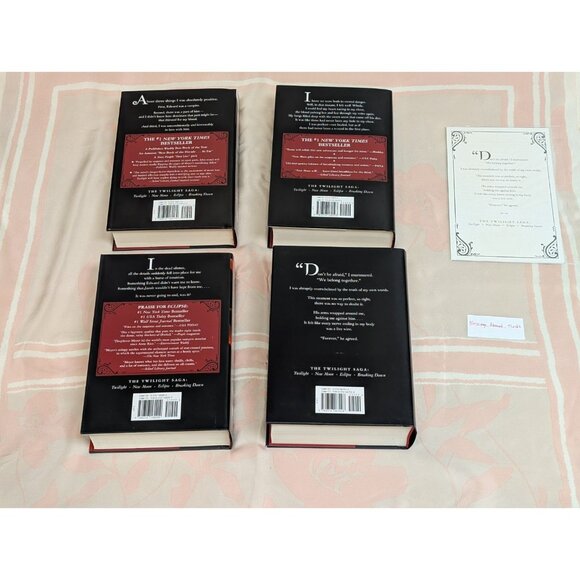 Signed The Twilight Saga Collection by Stephenie Meyer First Edition 1st Print - Picture 10 of 12